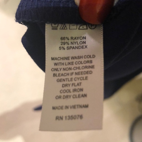 C Wonder Solid Ponte Shift Dress sleeveless Navy - Picture 7 of 7